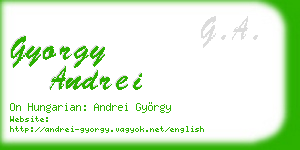 gyorgy andrei business card